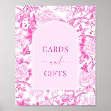Hot Pink Invitations & Gifts Elegant Chinoiserie Sign