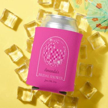 Hot Pink Disco Boogie  Can Cooler