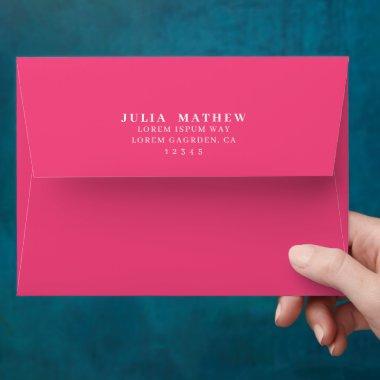 Hot pink floral Pink white flowers  Envelope