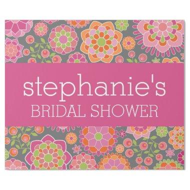 Hot Pink & Lime Green Flowers -  Wrapping Paper