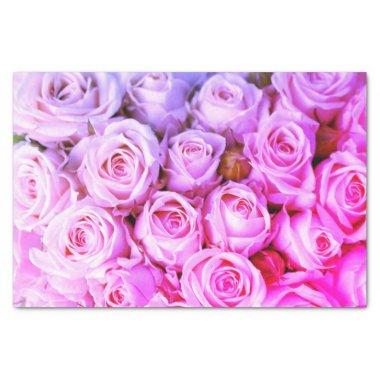 Hot PInk Roses Tissue Paper