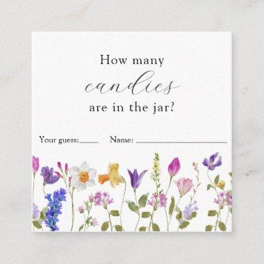 How Many Are in the Jar Shower Game Enclosure Invitations