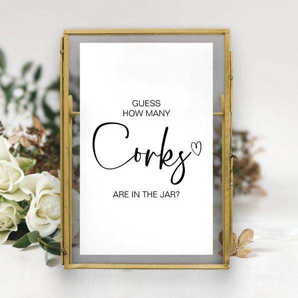 How Many Corks Are In The Jar Sign
