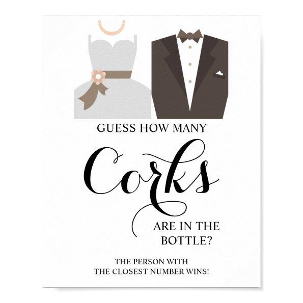 How Many Corks  Game Sign