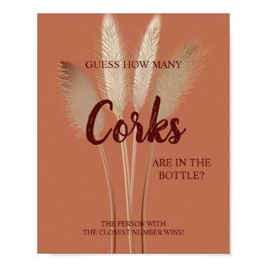 How Many Corks Pampas  Game Sign