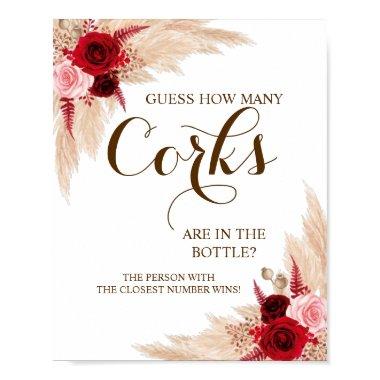 How Many Corks Pampas  Game Sign