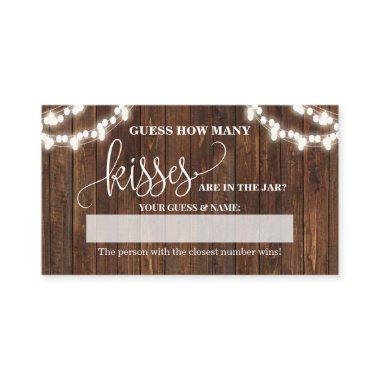 How Many Corks Western Bridal Shower Game Invitations