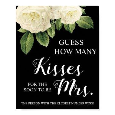 How Many Kisses for Mrs  Game Sign
