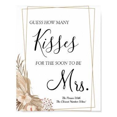 How many kisses for soon to be Mrs shower game Pos Poster