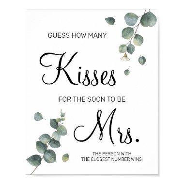 How many kisses for soon to be Mrs shower game Poster