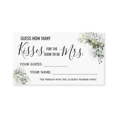 How many Kisses for the soon to be Mrs game Invitations