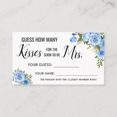 How many Kisses for the Soon to be Mrs game Invitations