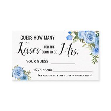 How many Kisses for the Soon to be Mrs game Invitations