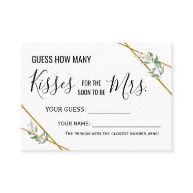 How many kisses for the soon to be Mrs game