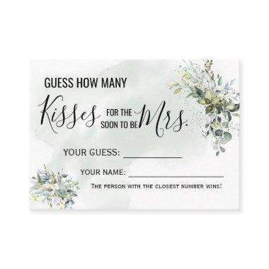 How many kisses for the soon to be Mrs game