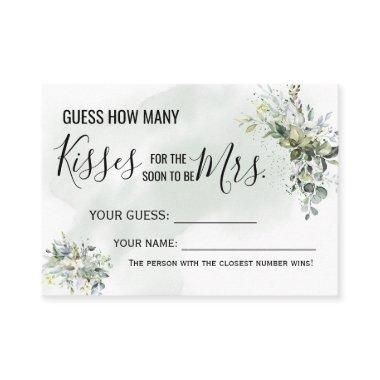 How many kisses for the soon to be Mrs game Invitations