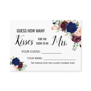 How many kisses for the soon to be Mrs game Invitations