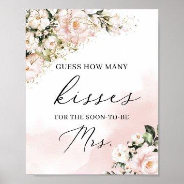 How many kisses for the soon to be mrs game sign