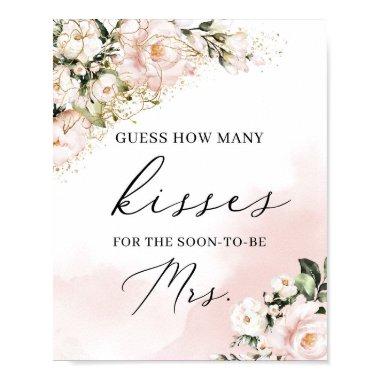 How many kisses for the soon to be mrs game sign