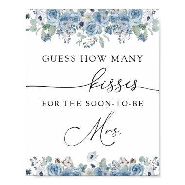 How Many Kisses for the Soon to be Mrs Sign