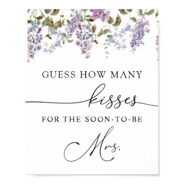 How Many Kisses for the Soon to be Mrs Sign