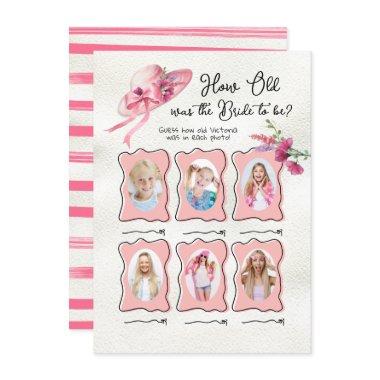 How Old was Bride Derby Pink Hat Bridal game