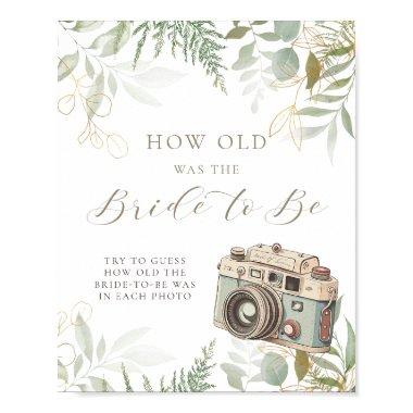 How Old Was She Greenery Gold  Game Poster