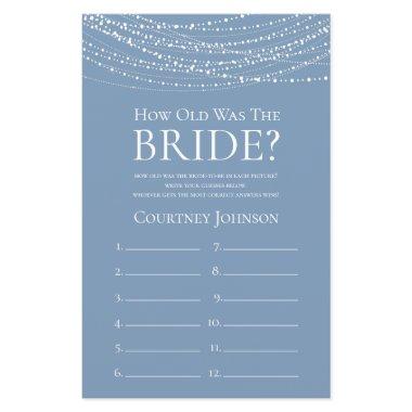 How Old Was The Bride Dusty Blue Lights
