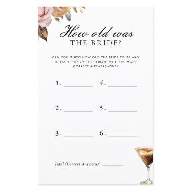 How Old Was The Bride Espresso  Game