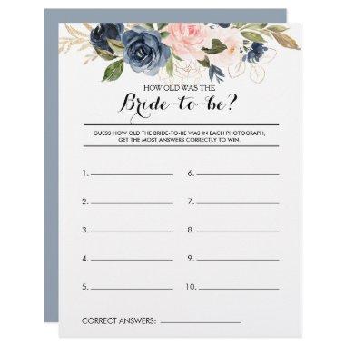 How Old Was the Bride-To-Be Bridal Shower Game