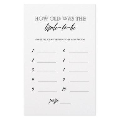How old was the bride to be  game flyer