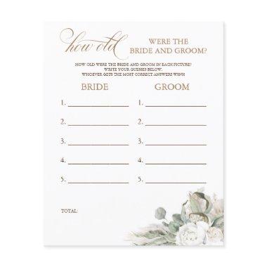 How Old Were The BRIDE AND GROOM Game
