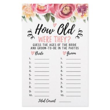 How old were they  or Hen Party game