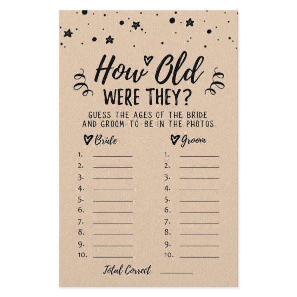 How old were they  or Hen Party game