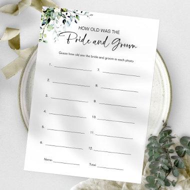 How Old Were They Bride And Groom Bridal Shower Invitations