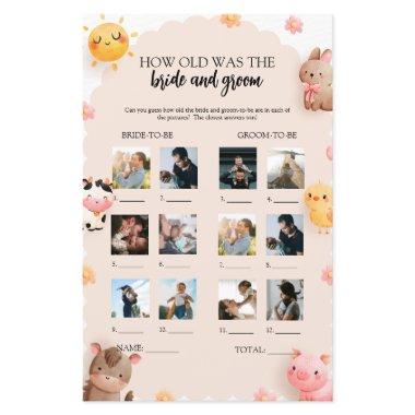 How Old Were They Bride And Groom Guessing Game