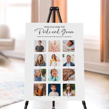 How Old Were They Bride & Groom  Sign