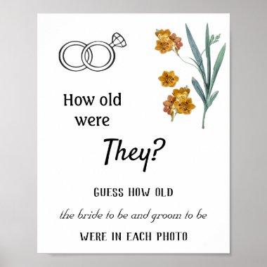 How old were they? Orange Flowers Poster