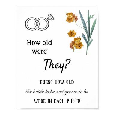 How old were they? Orange Flowers Poster