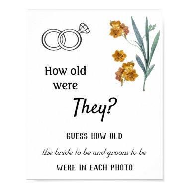 How old were they? Orange Flowers Poster