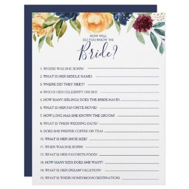 How Well Do You Know the Bride  Game