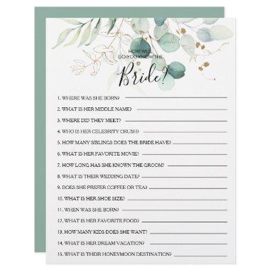 How Well Do You Know the Bride  Game
