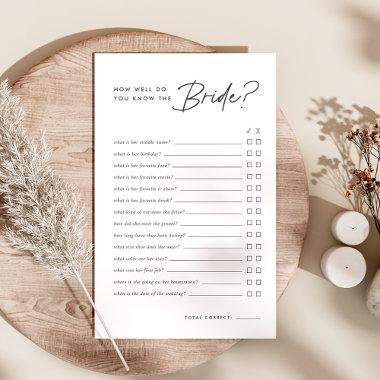 How Well Do You Know The Bride  Game
