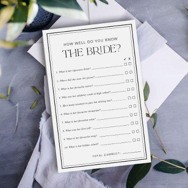 How Well Do You Know The Bride  Game
