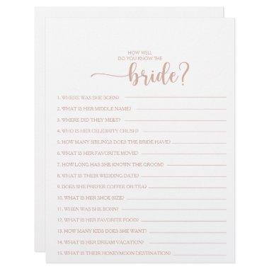 How Well Do You Know the Bride  Game