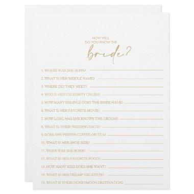 How Well Do You Know the Bride  Game