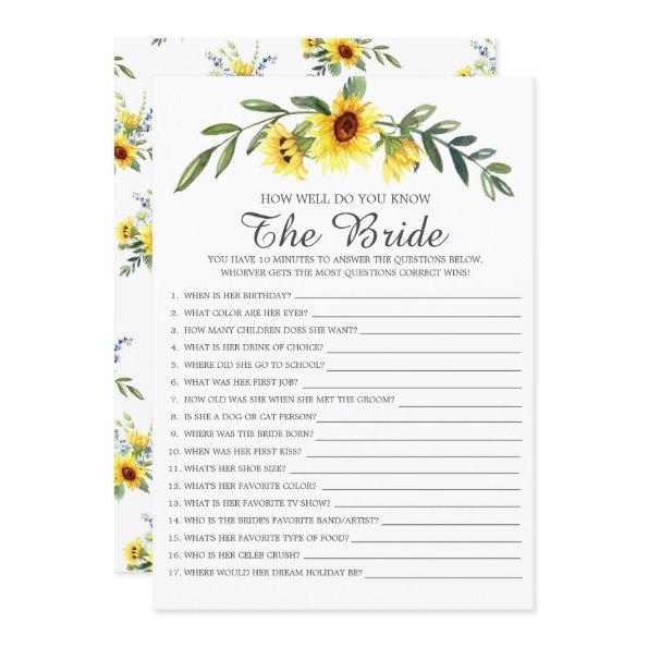 How Well Do You Know The Bride  Game