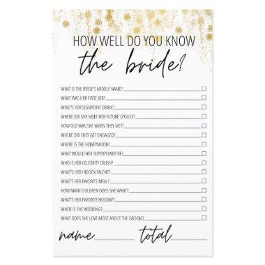 How Well Do You Know the Bride Bridal Shower Shiny