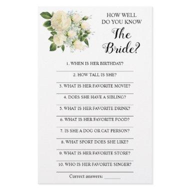 How Well Do You Know The Bride Game  Flyer
