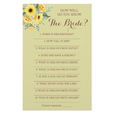 How Well Do You Know The Bride Game  Flyer